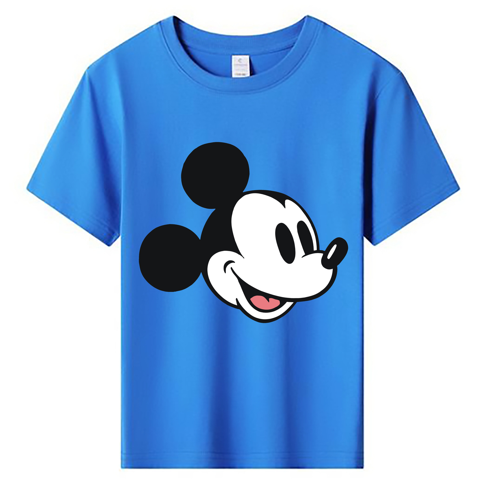 ミッキーマウス Mickey Mouse 綿100％キッズTシャツ（フロントプリント）